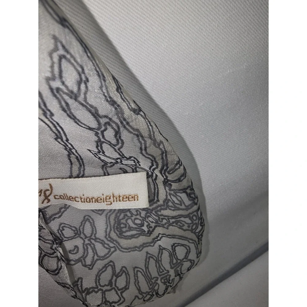 Vtg Collection Eighteen‎ Tan And Black Geometric EUC
